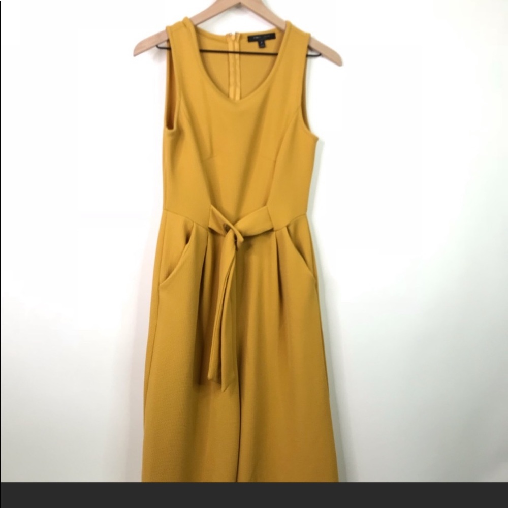 Romeo and Juliet Mustard Belted Jumpsuit